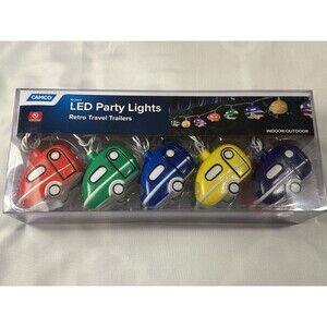 2 Pack CAMCO Retro Travel Trailer LED Party Lights Indoor Outdoor RV Camper